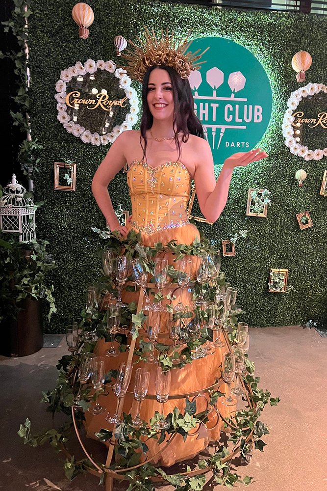 NKY Champagne Dress corporate events